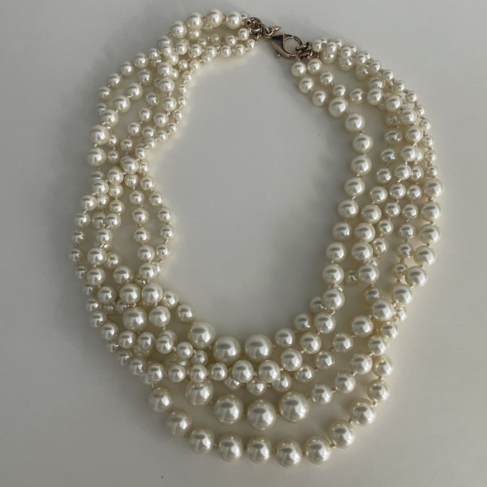 JCrew faux pearl necklace